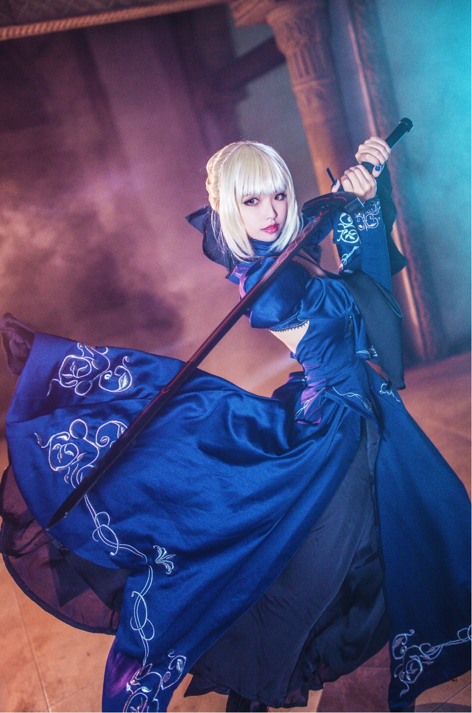 Alter fate穿黑saber cos一破礼服吾王cos阿尔托莉雅cos 売れ筋