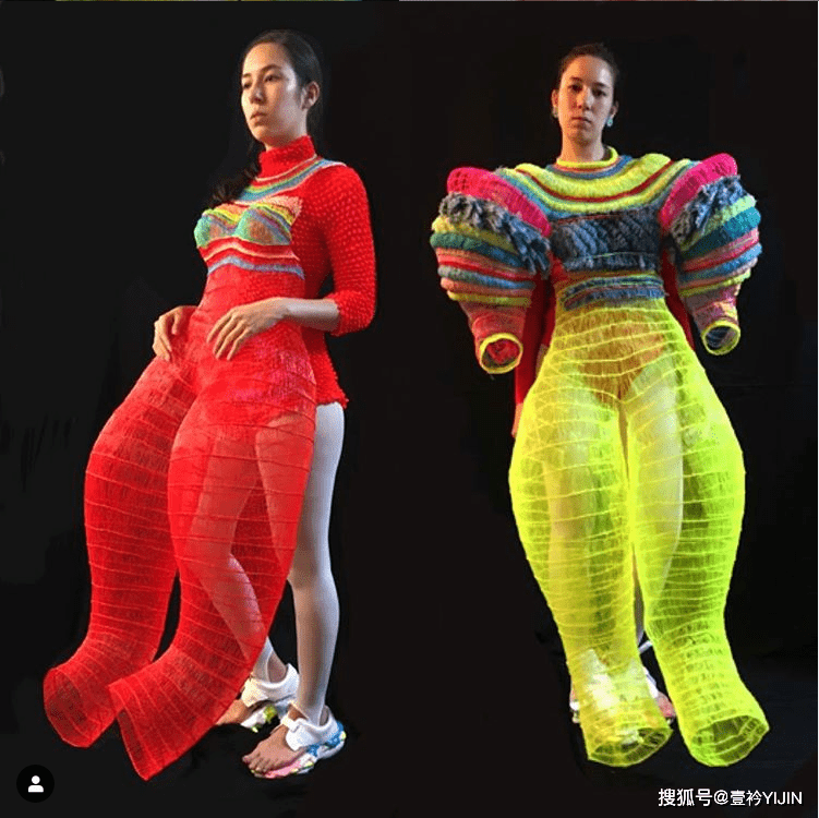 图片|新锐设计师 | 精神护士转行服装，创造出挂能着穿的炫彩服装