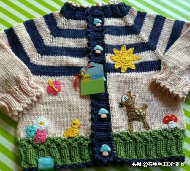都有|「针织作品」50款时尚漂亮的儿童开衫和套头衫，男娃和女娃的都有