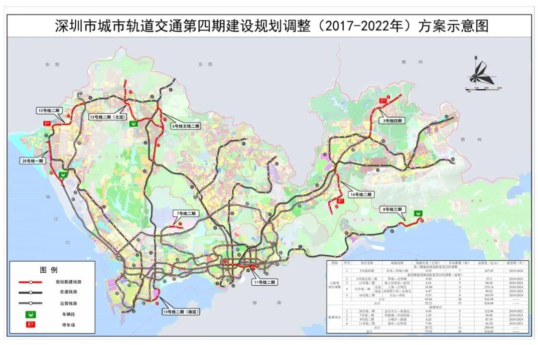 深圳地铁四期调整工程4条线开工 预计2025年建成通车_手机搜狐网