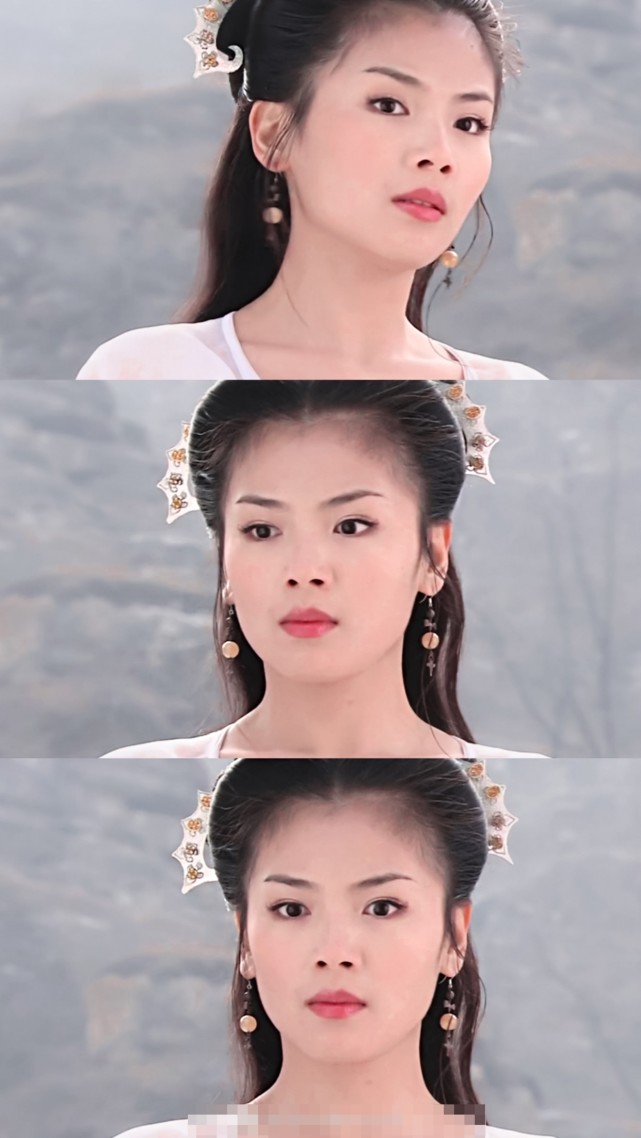 年轻时刘涛气质和现在不同，白衣的她清新脱俗，仙女下凡就是如此