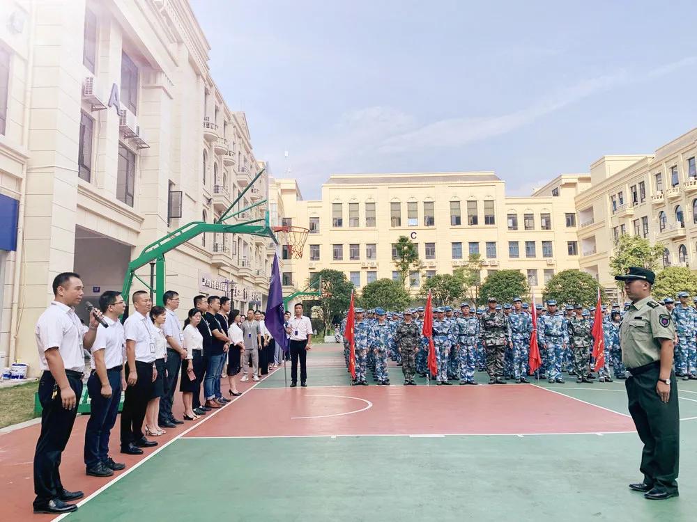 2020年湖南大汉技工学校军训开始啦初中毕业就读欢迎您