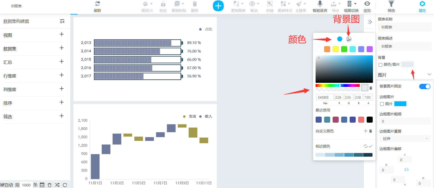 颜色|颜色搭配苦手怎么做好看的BI可视化报表？