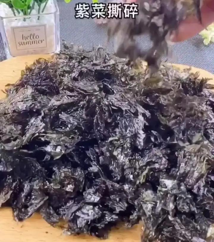 紫菜|简单炒一炒，香酥可口，营养好，多吃长个，孩子超爱开学了