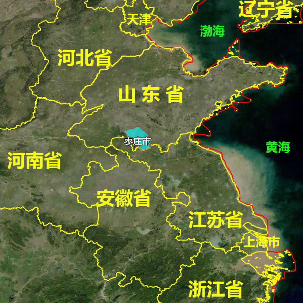 原创8张地形图,快速了解山东省枣庄各市辖区市