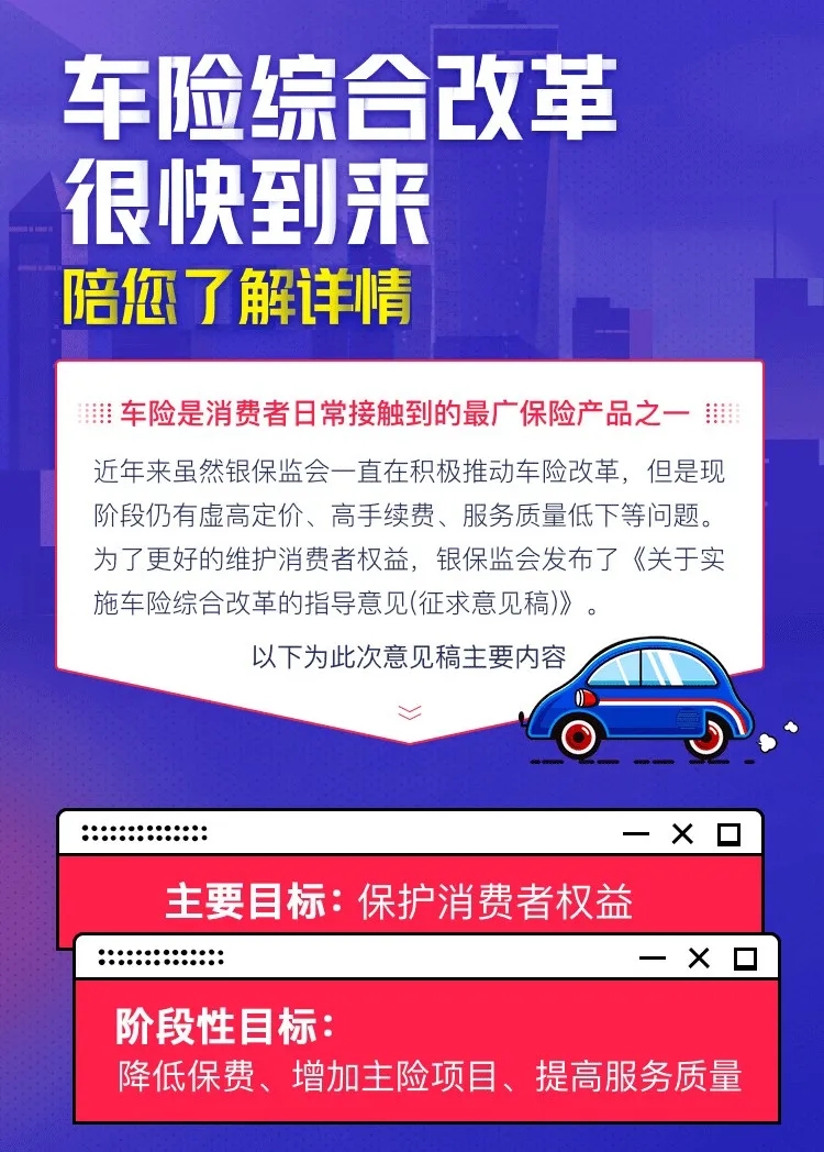 全面解读《车险综合改革》——9月19日开始实施