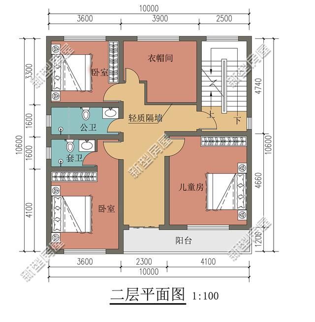 开间10米,进深11米,能在农村建栋怎样的三层别墅?