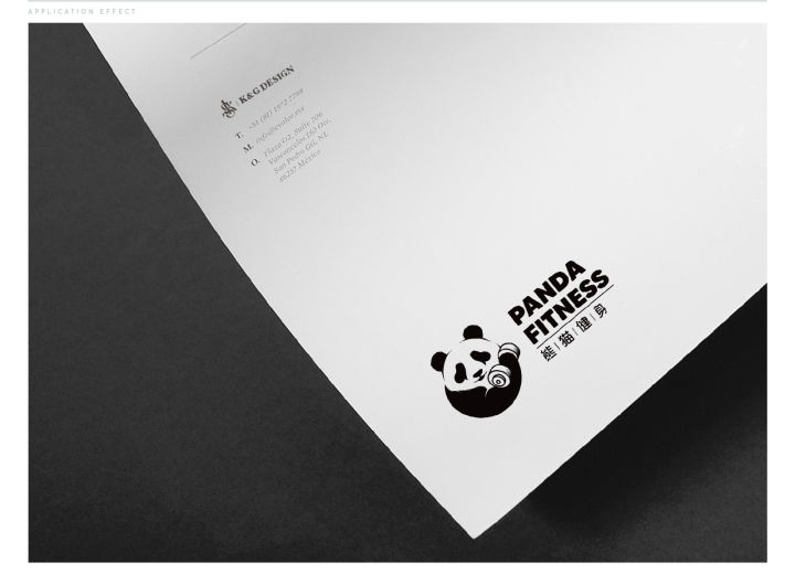 Logo|健身房Logo设计——熊猫健身