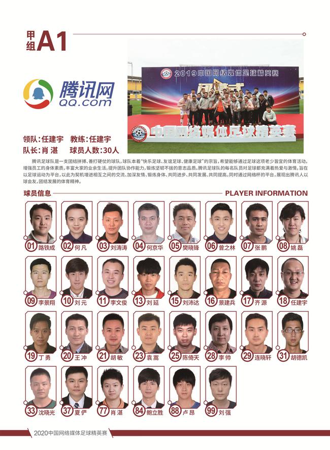 
2020中国网络媒体足球精英赛球员公示_南宫娱乐官方网站(图3)