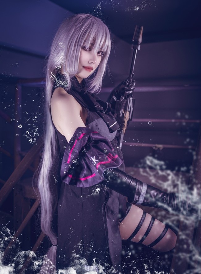 cos:明日方舟,斯卡蒂虎鲸大胖胖!