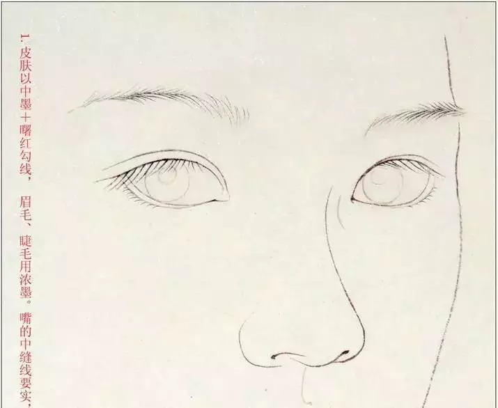 工笔人物白描及手,脸淡彩技法图解_手机搜狐网