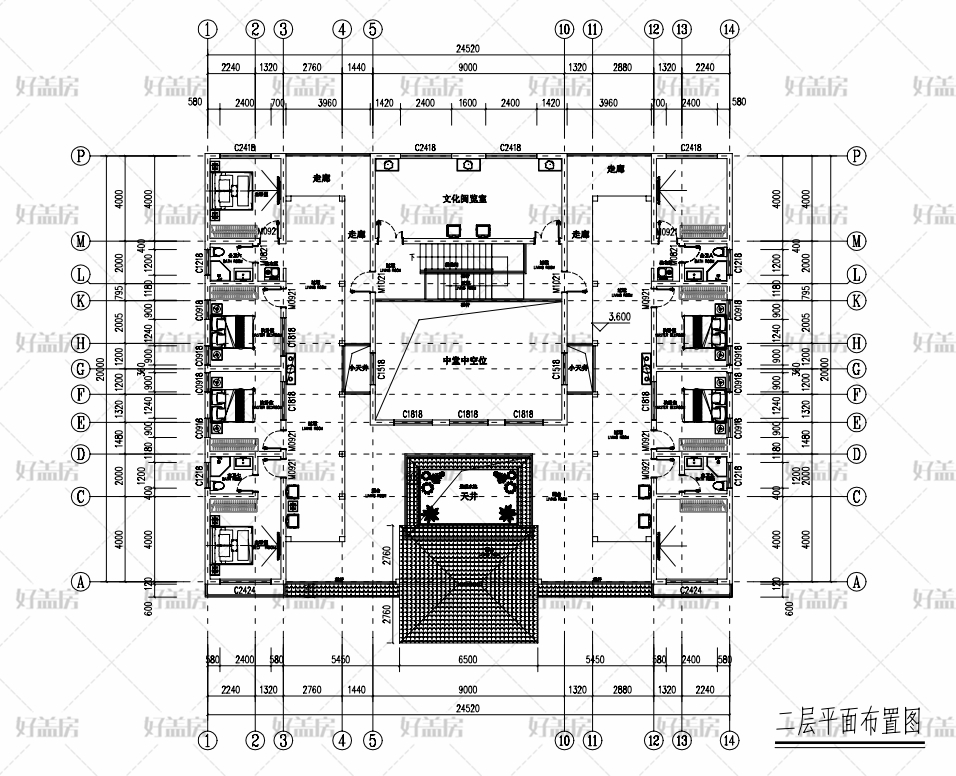 四合院效果图_尺寸