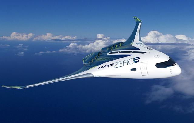 「未来已来」空客公布,全球首架"零排放"商用飞机概念