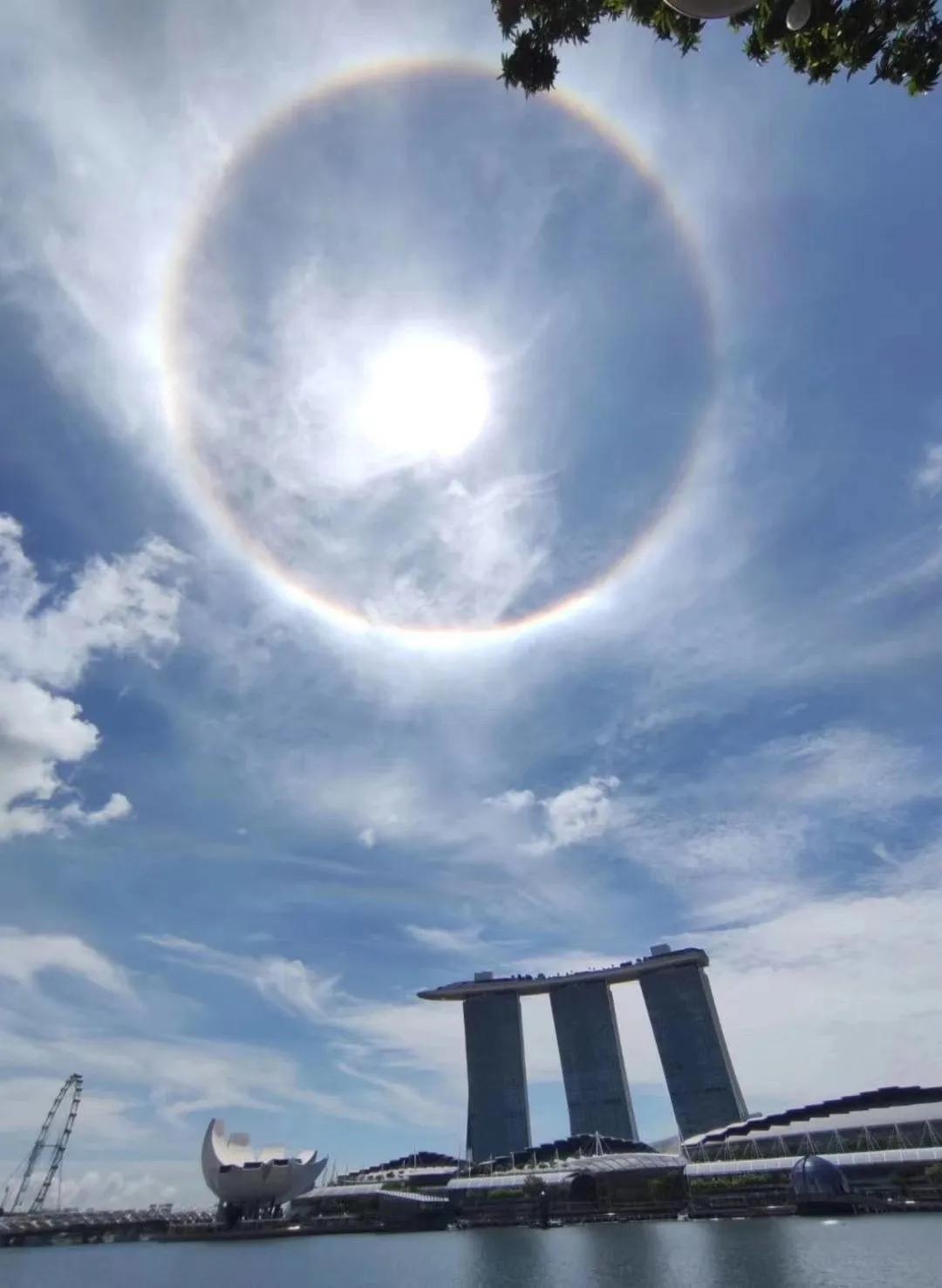 异象|突发!新加坡天降异象,绝美日晕刷屏了~(多图+视频)