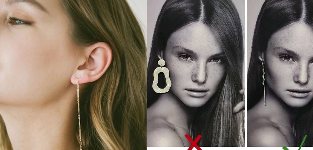 耳环|大耳环是圆脸的地雷？6种脸型耳饰该怎么选，挑对款式脸型小一半
