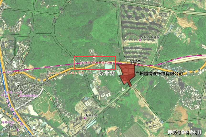 广州地铁23号线永宁站规划图