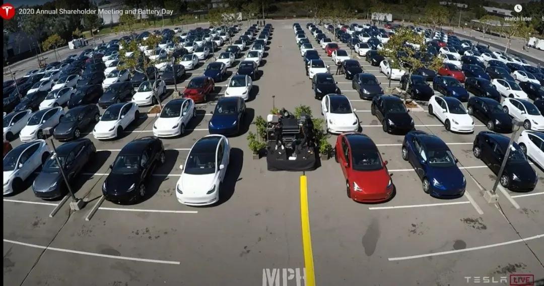 特斯拉|露天汽车影院中的特斯拉电池日