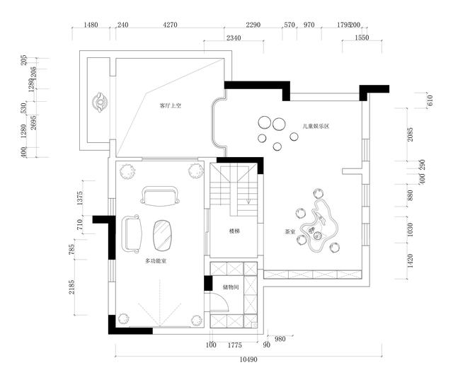 泰安大展鸿府260平新古典装修,主案设计师辛宪超