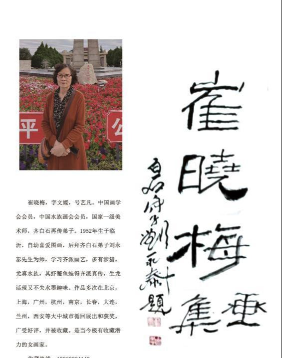 崔晓梅 当代实力派女画家—浓墨淡笔,栩栩如生