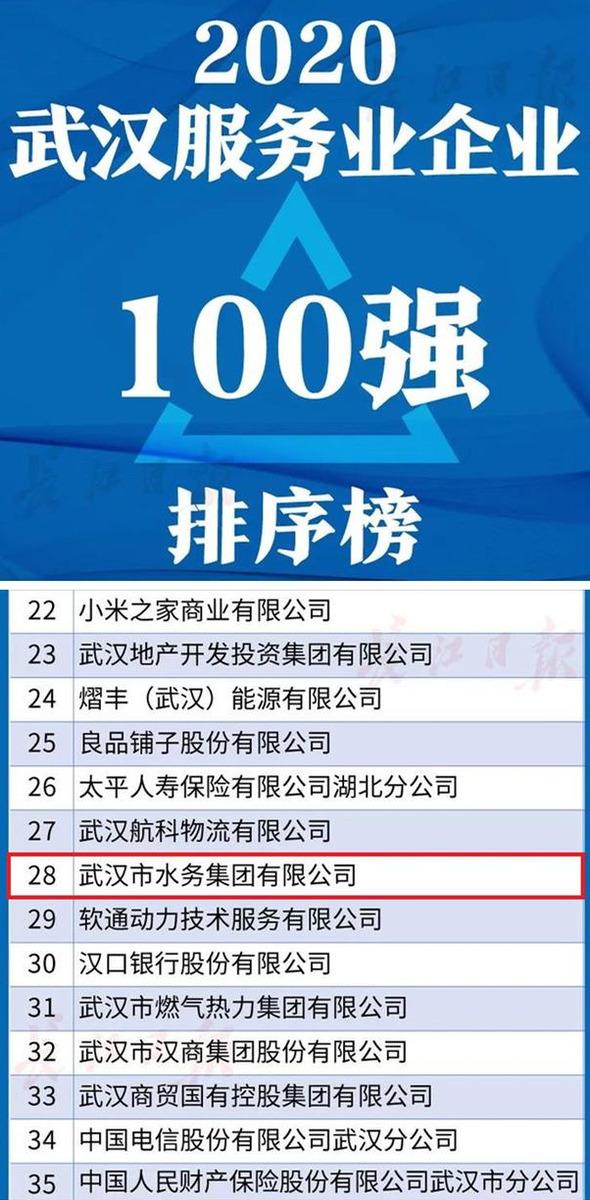 武汉百强企业排名_武汉“百强民企”榜单出炉 22家民营企业跻身百亿(2)
