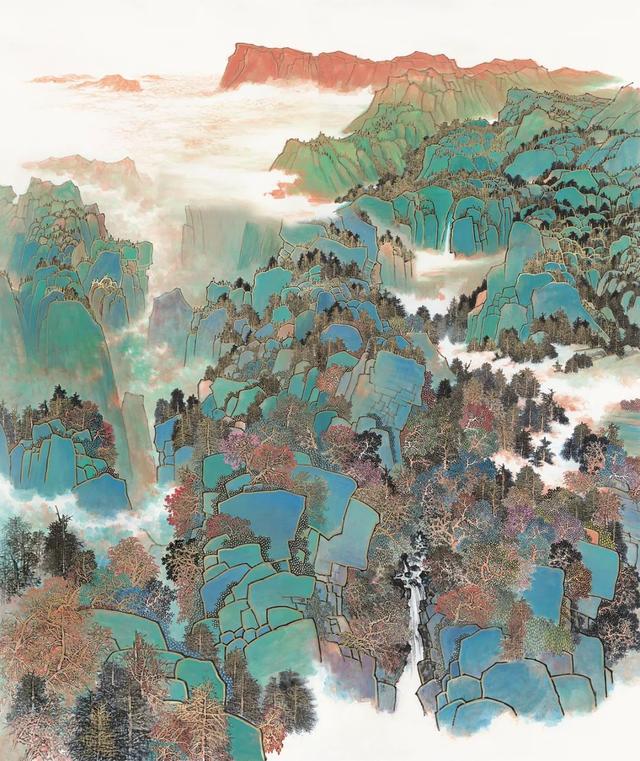 程峰《金山银山看蜀山》230cm×200cm