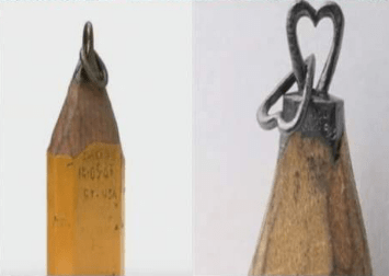 美术生削铅笔的艺术行为大赏