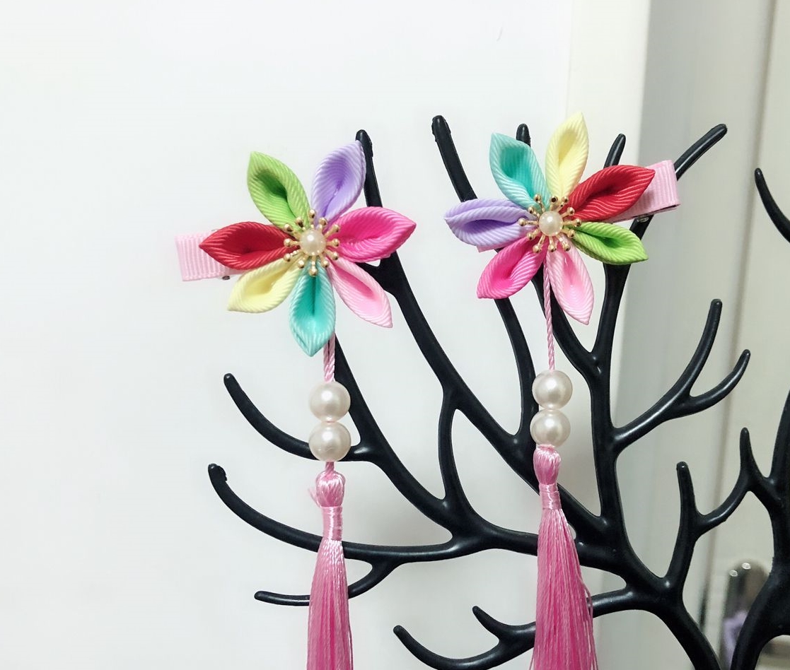 童趣|带你看一看那些漂亮又童趣的彩色儿童发饰，附制作教程