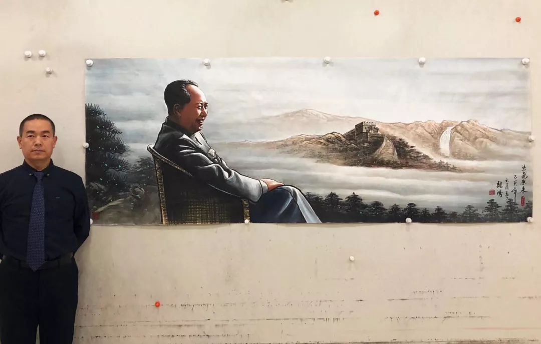 著名伟人画家魏鸿