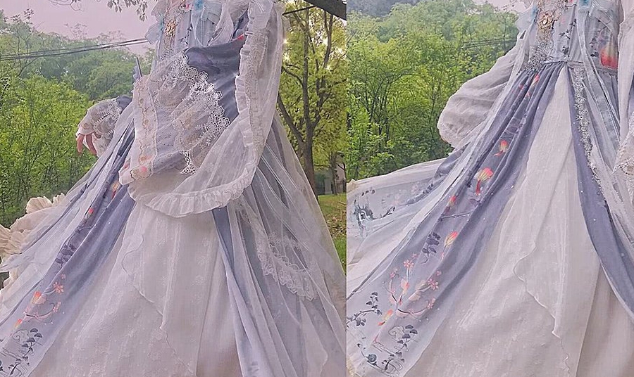 lo|当洛丽塔遇上汉服，双坑女孩福利：不贵，四舍五入一条命而已！