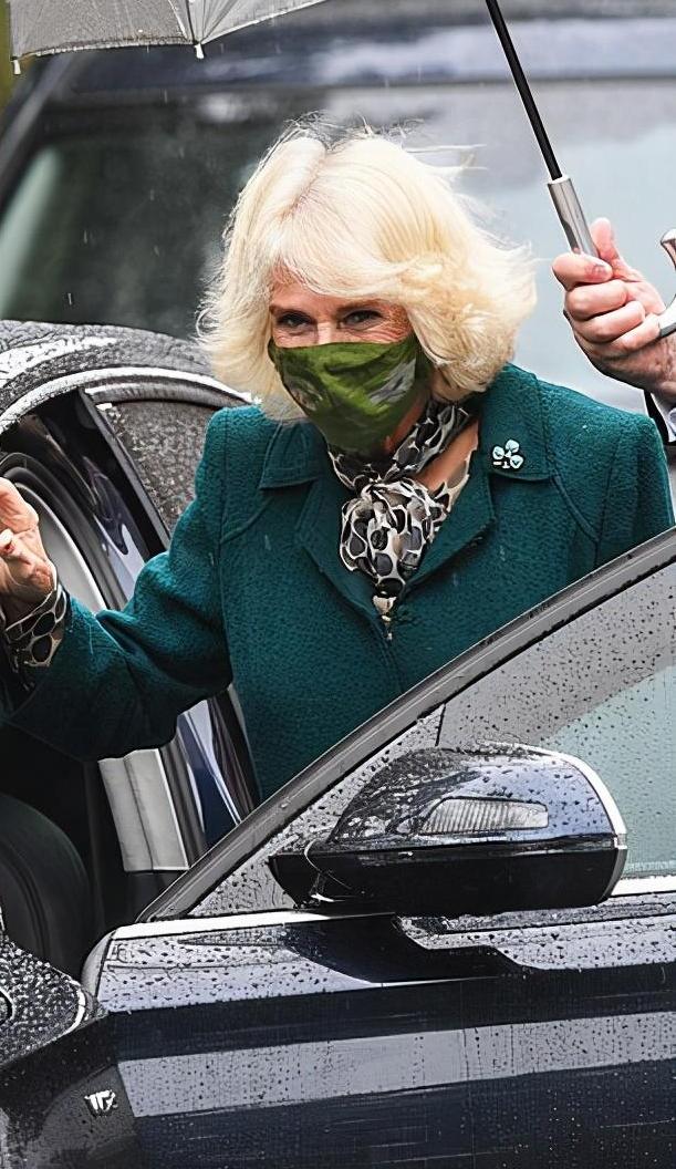 卡米拉|卡米拉真风光！一身翡翠绿抢了儿媳凯特风头，拎香奈儿包有王后范