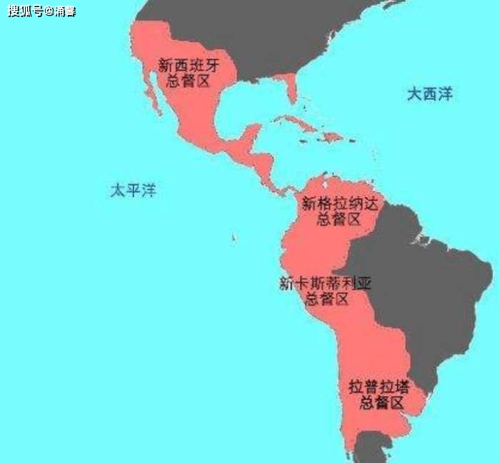 西班牙美洲殖民地版图