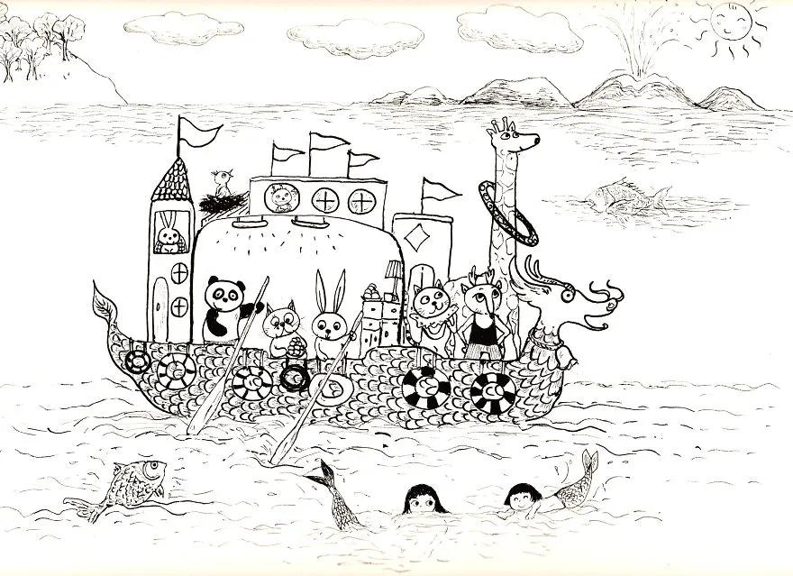 安全感|喵和鱼睡一起,是不是更有安全感?