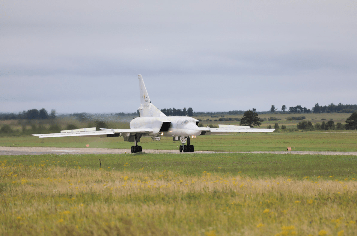 俄罗斯组织Tu-22M逆火战略轰炸机和Tu-95战略轰炸机