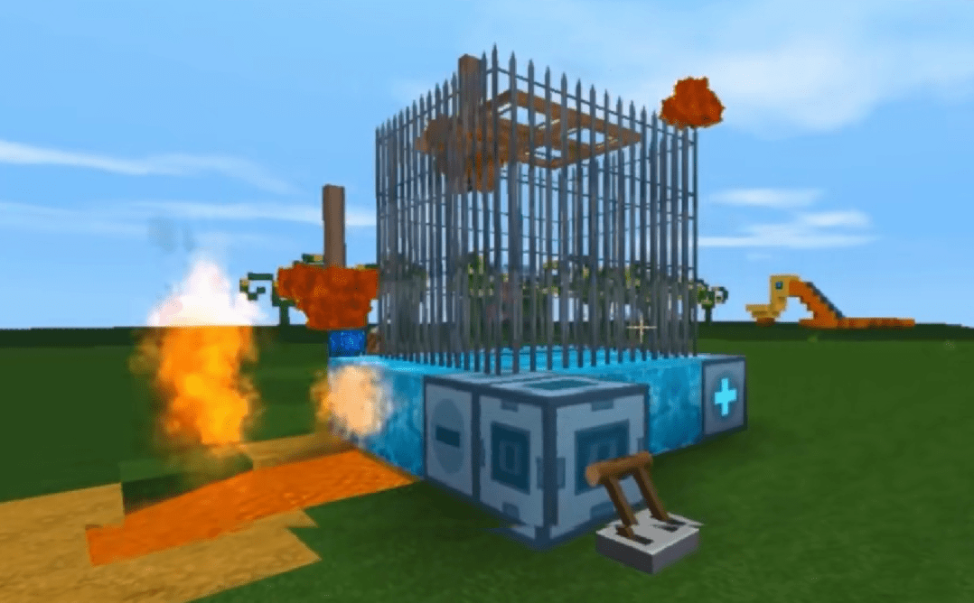 教程|学会的小伙伴可以直接出去摆摊了迷你世界：快速制作烧烤架教程