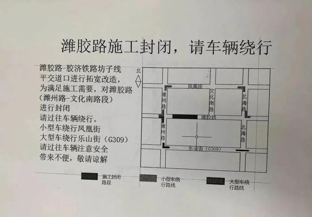 这个路段全封闭施工