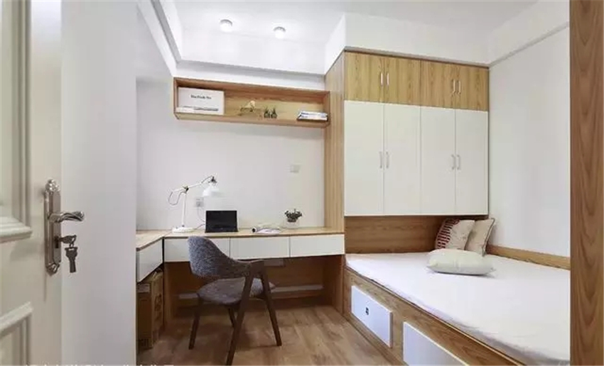 原创小房间别再买床了,现在流行装这样的组合柜,实用漂亮不占空间