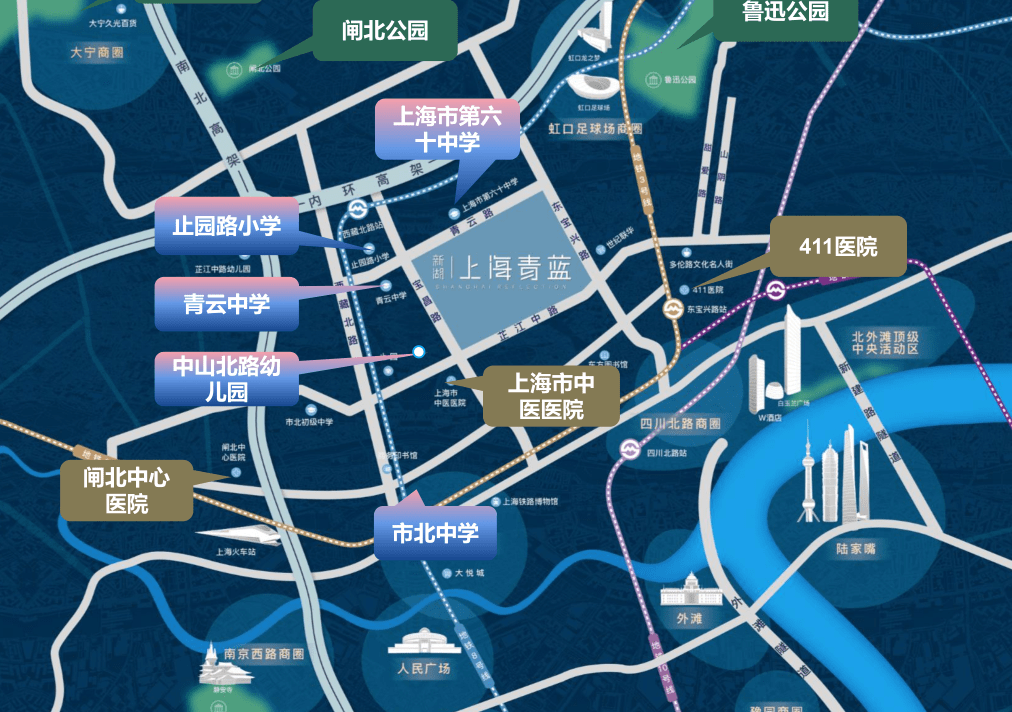 3大城市公园:鲁迅公园,闸北公园,大宁郁金香公园.