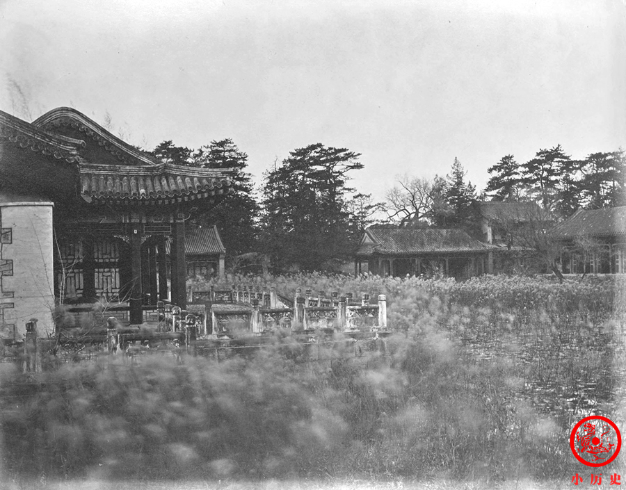 文化|晚清老照片:被英法联军焚毁之后的圆明园,断壁残垣荒草丛生