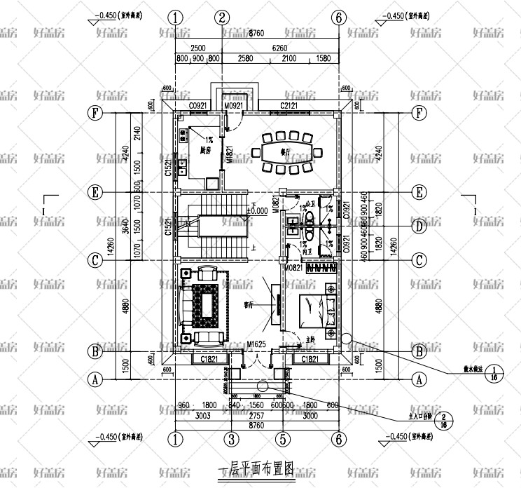 8×12米自建房设计图