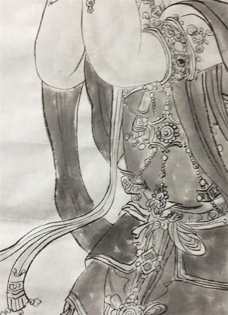甫苏财神系列之善财童子被云居寺收藏并参加笔会活动