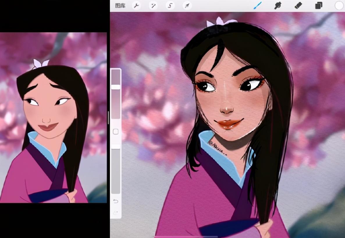 木兰|画师给迪士尼公主重新化妆，木兰气质太惊艳，美人鱼连人都变了