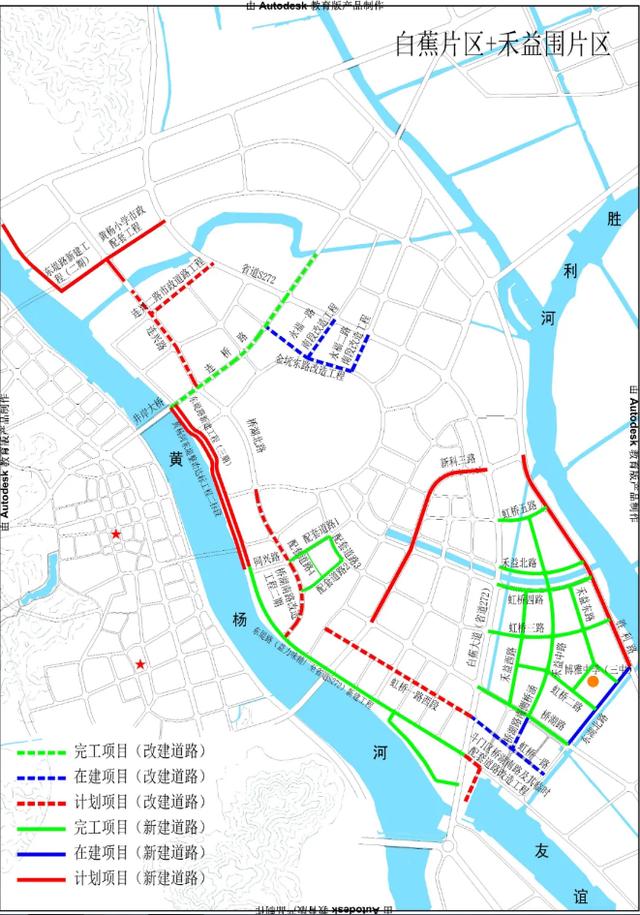 珠海斗门禾益围片区交通路网,公园,学校完善在即!最好