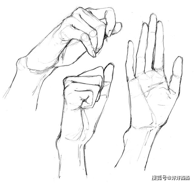 手部绘画方法_参考
