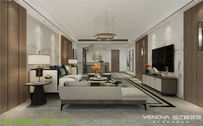 风格|优雅大方——金域缇香下跃新中式风格装修设计效果欣赏