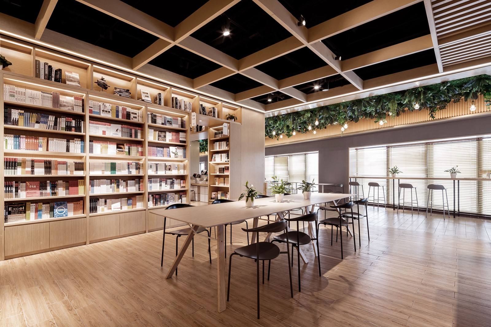 现代书店 - 效果图交流区-建E室内设计网