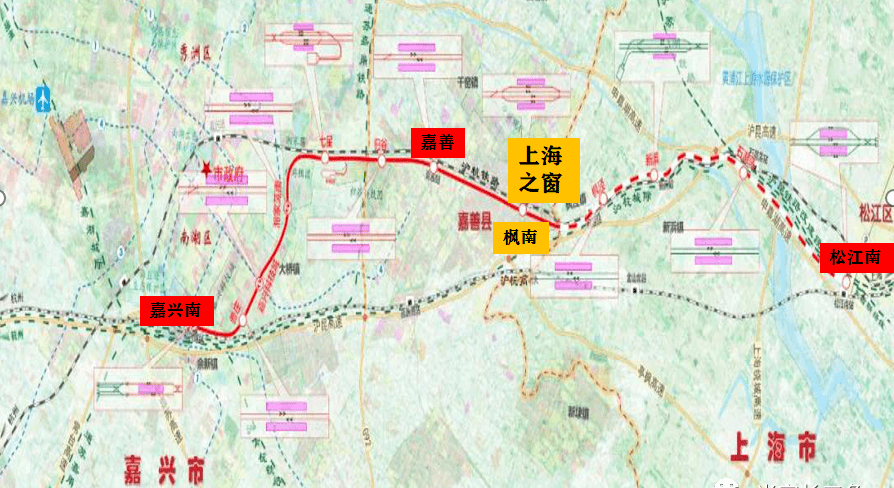 就在已经开建的沪嘉城际枫南站点旁,下一站就是上海枫泾站