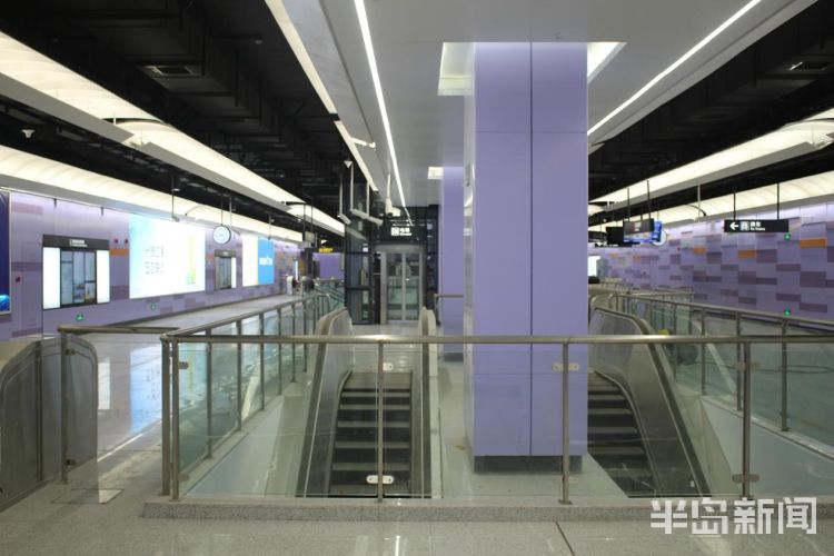 先睹为快！青岛地铁1号线北段多个车站内部场景亮相_艺术化