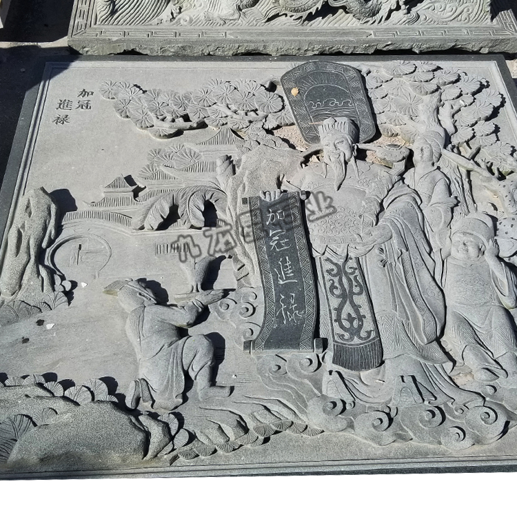 石雕人物浮雕壁画样式佛寺石雕壁画实景图