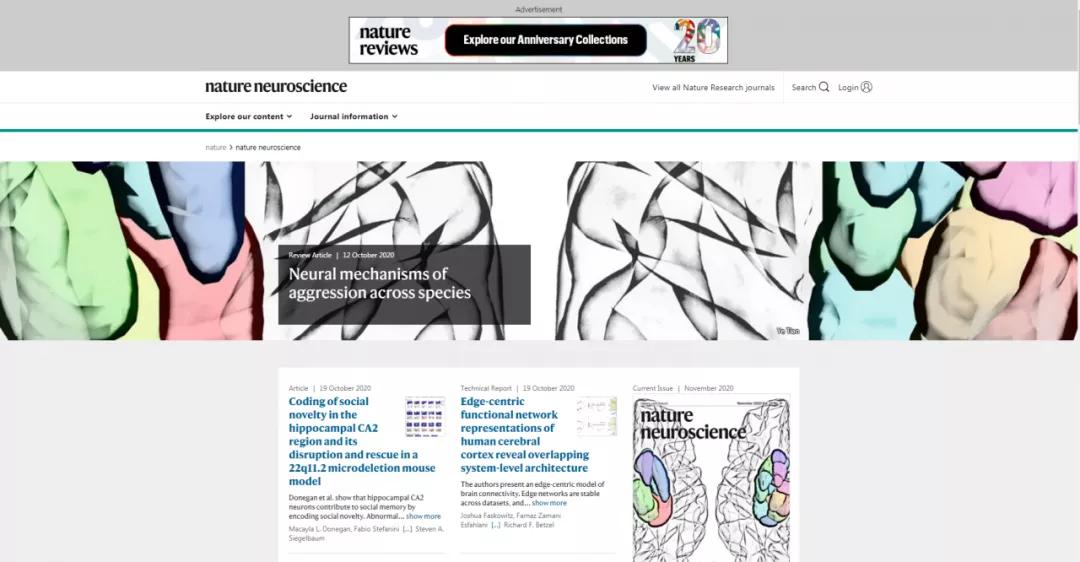 ‘’
“神经期刊的清华北大”《Nature Neurosci