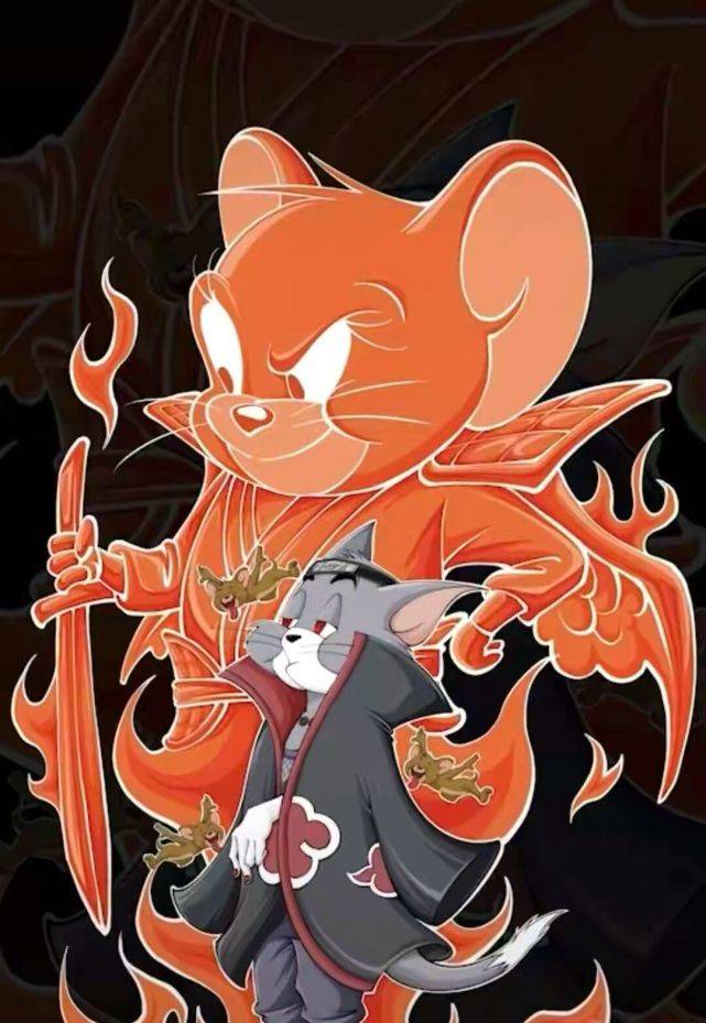 原创猫和老鼠恶搞火影忍者须佐能乎帅气十足宇智波斑仍是老大
